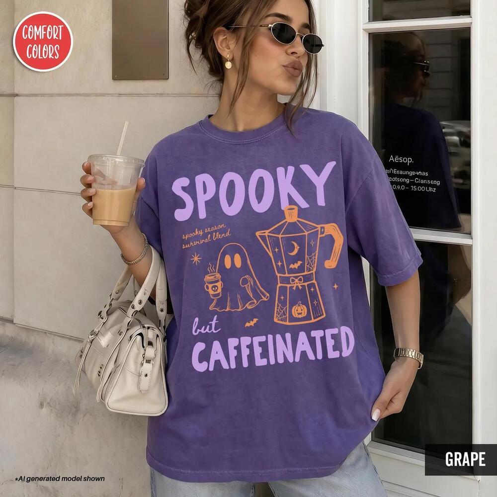 Halloween Coffee Shirt  Halloween Shirt Summerween Shirt